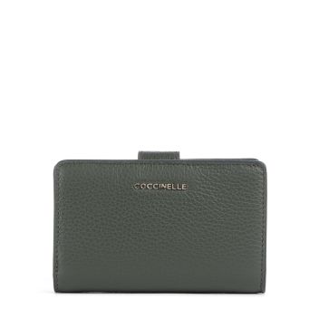 Coccinelle Metallic Soft Wallet dark green