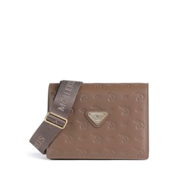 Maison Mollerus Stampato Melide Crossbody bag brown