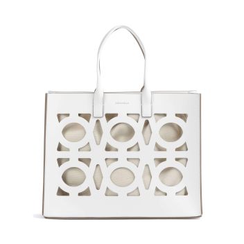 Coccinelle Monogram Slice Tote bag white