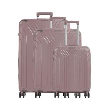 Travelite Elvaa Suitcase set (4 wheels) antique pink