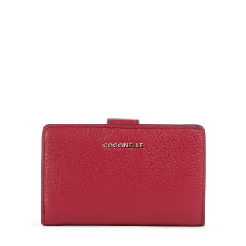 Coccinelle Metallic Soft Wallet red