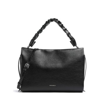 Coccinelle Boheme Shiny Goat Hobo bag black