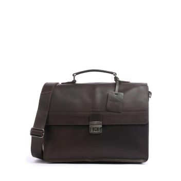 Burkely Vintage Dean Briefcase dark brown