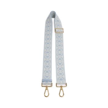 Coccinelle Nastro Monogram Bag strap light blue