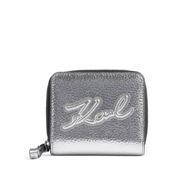 Karl Lagerfeld K/Skuare Medium Wallet silver