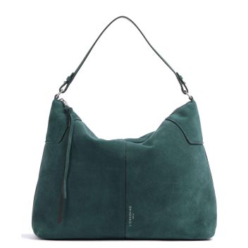 Liebeskind Mila Hydro Suede L Hobo bag dark green