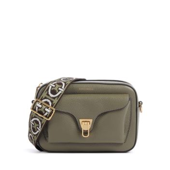 Coccinelle Beat Soft Ribbon Crossbody bag olive-green