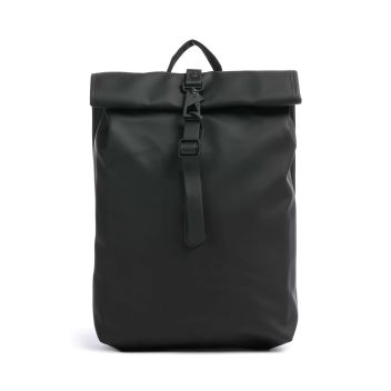 Rains Mini Rolltop backpack black