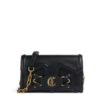 Just Cavalli Crossed Laces Style 2 Crossbody bag black