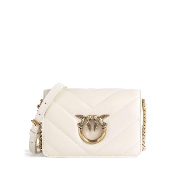 Pinko Love Click Mini Crossbody bag ivory