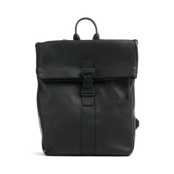 The Chesterfield Brand Cow Wax Pull Up Savona Backpack black