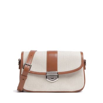 Lancaster Canvas Fia Crossbody bag brown/beige