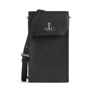 Vivienne Westwood Saffiano Biogreen Phone bag black