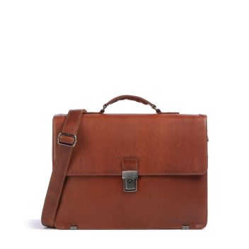 The Chesterfield Brand Novum Salvatore Briefcase cognac