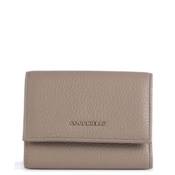 Coccinelle Metallic Soft Wallet taupe
