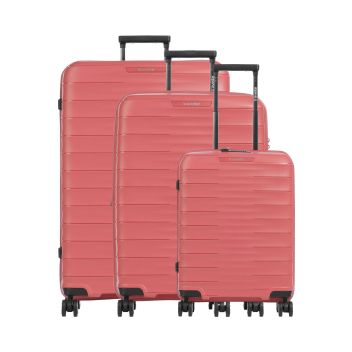 Travelite Mooby Suitcase set (4 wheels) red