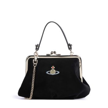 Vivienne Westwood Granny Velvet Frame Crossbody bag black