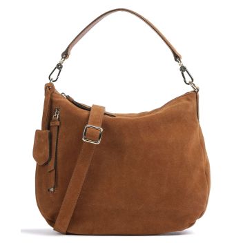Abro Suede Juna Hobo bag brown