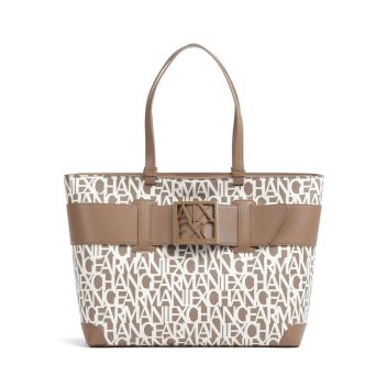 Armani Exchange Susie M Tote bag white/brown