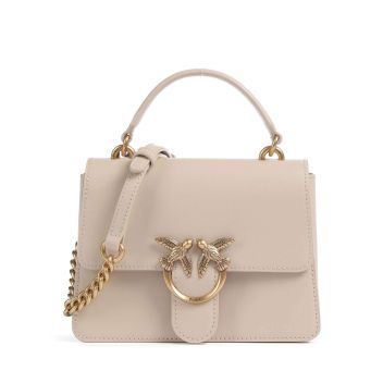 Pinko Love One Mini Crossbody bag beige