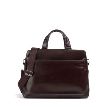 Piquadro Blue Square Briefcase dark brown