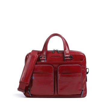 Piquadro Blue Square Briefcase red