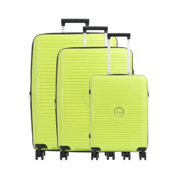 Travelite Orbita Suitcase set (4 wheels) yellow green