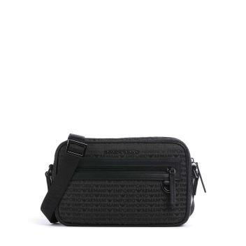 Emporio Armani Logo Jacquard Crossbody bag black