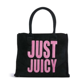 Juicy Couture Iris Patch Velvet L Tote bag black