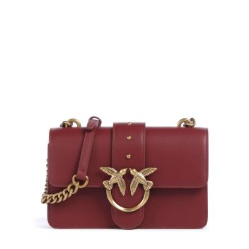 Pinko Love One Mini Crossbody bag bordeaux red