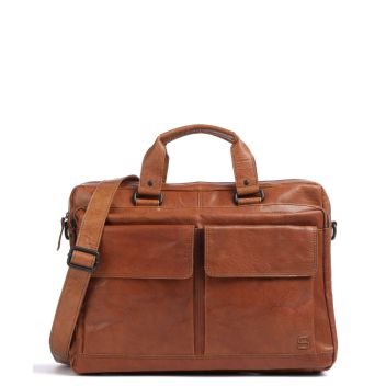 Spikes & Sparrow Bronco Briefcase cognac