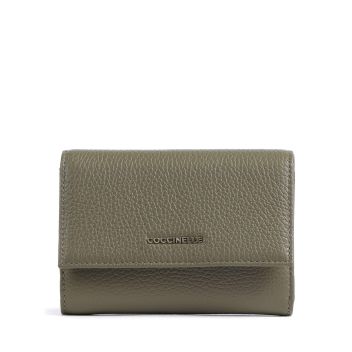 Coccinelle Metallic Soft Wallet olive-green