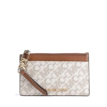 Michael Kors Empire Credit card holder white/brown