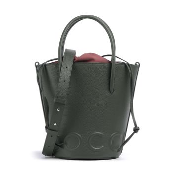 Coccinelle Myrtha Maxi Logo Bucket bag greygreen