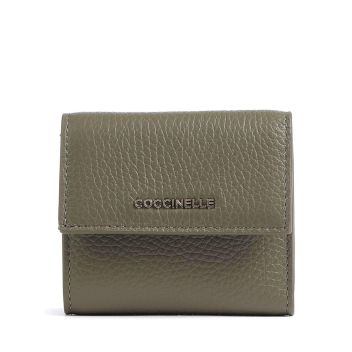 Coccinelle Metallic Soft Wallet olive-green
