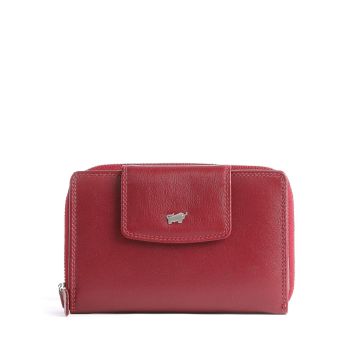 Braun Büffel Golf Secure RFID Wallet dark red