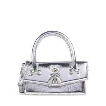 Patrizia Pepe Fly Bamby Metal Crossbody bag silver