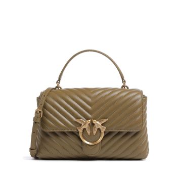 Pinko Love Lady Puff Classic Handbag olive-green