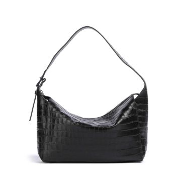 Liebeskind Lou 2 New Croco M Hobo bag black