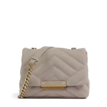 Armani Exchange Victoria Mini Crossbody bag beige