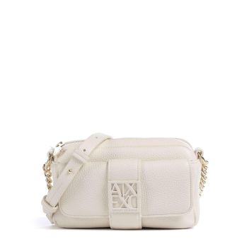 Armani Exchange Susie Soft Crossbody bag ivory