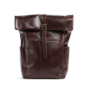 Buckle & Seam Crazy Horse Nomad Rolltop backpack brown