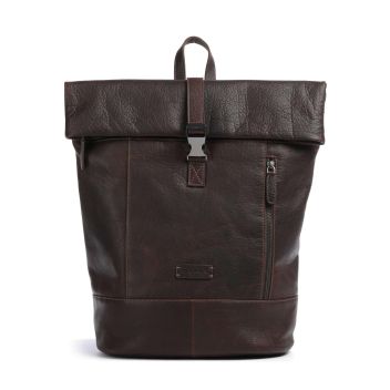 Jack Kinsky Porto 6 Rolltop backpack dark brown