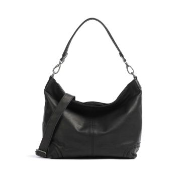 The Chesterfield Brand Washed Waxed Cow Bolivia Hobo bag black