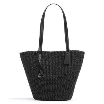 Coach Straw Tote bag black