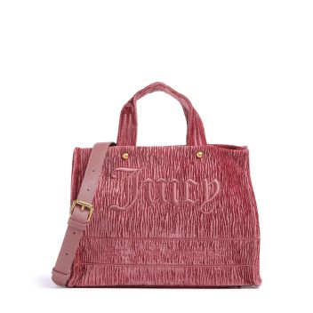 Juicy Couture Iris Crinkled Velvet M Handbag rose