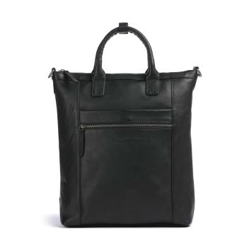 The Chesterfield Brand Cow Wax Pull Up Luisa Backpack bag black