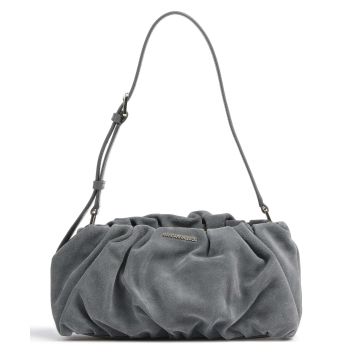 Mandarina Duck Velvet Plisse Shoulder bag grey