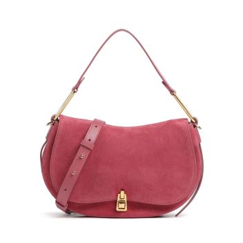 Coccinelle Magie Suede Shoulder bag antique pink
