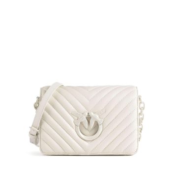 Pinko Love Click Mini Crossbody bag ivory